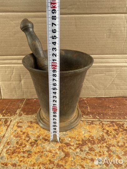 Ступка с пестиком чугунная кусинское литьё