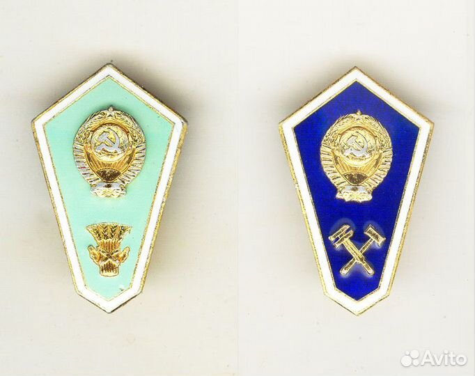 Ромбы знаки СССР Россия вузы Академия Флот Армия