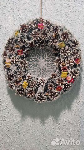 Рождественский венок на дверь