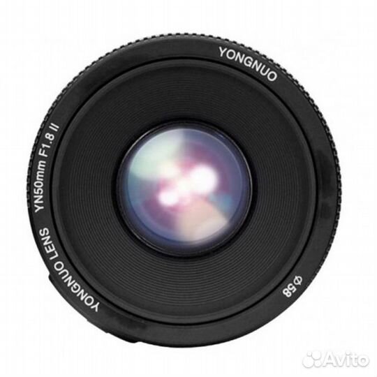 Объектив YongNuo YN 50mm f/1.8 II Canon EF, черный