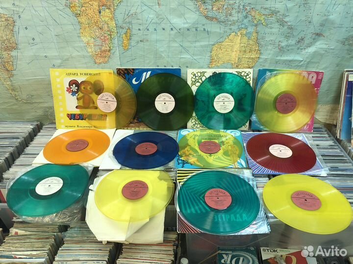 Винил - Цветной в ассортименте СССР 12 и 7