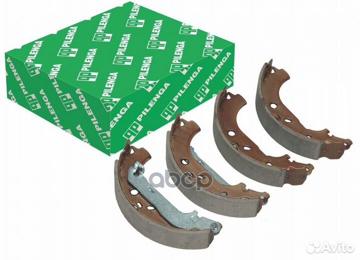 Колодки торм.бараб. задн.227.8mm со скобами р