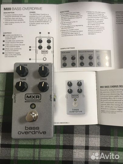 Dunlop MXR M98 Overdrive гитарная педаль для баса