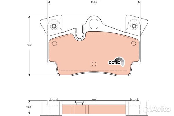 Колодки торм.зад