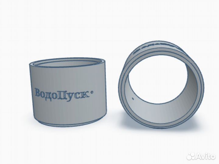 Жб кольцо сквозное кс 10-9 паз/гребень ГОСТ