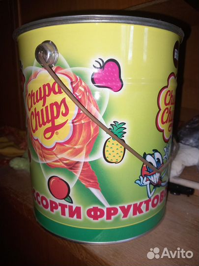 Ведро Чупа Чупс 90-е годы коллекционное