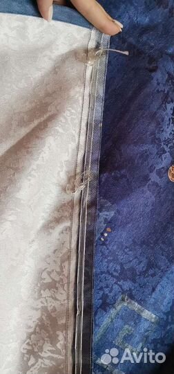 Шторы синие 140х250 см