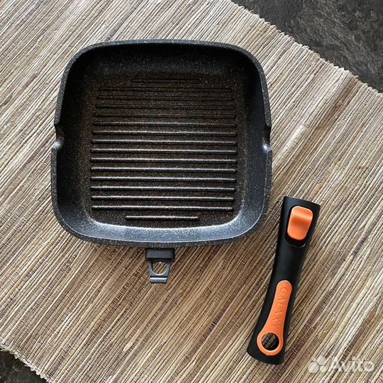 Сковорода гриль сковорода съемная ручка