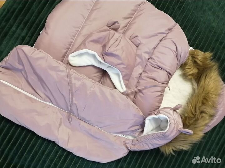 Конверт на выписку зимний для девочки