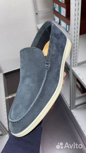 Лоферы Loro Piana Summer Walk Navy Blue
