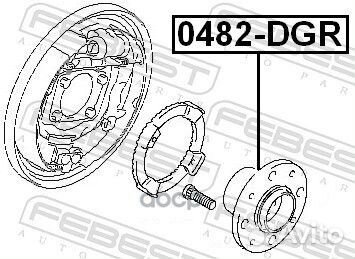 Ступица 0482-DGR 0482-DGR Febest