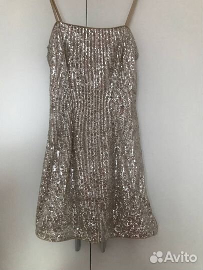 Платье пайетки XS