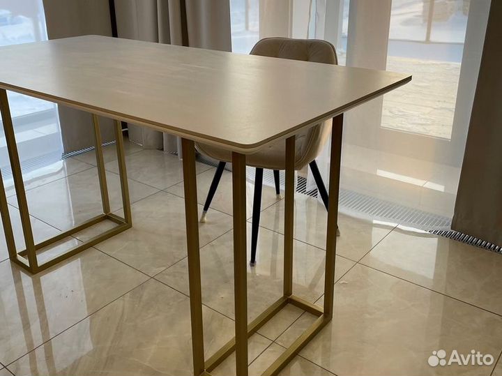 Стол под мрамор из керамогранита Лофт