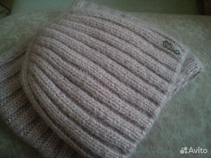 Шапочка и снуд зима