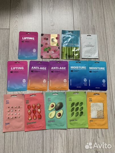 Тканевые маски и другая косметика для тела