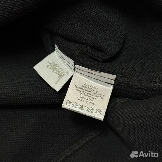 Худи на молнии Stussy SS23 Black Zip-Hoodie