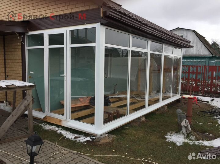 Остекление веранды алюминиевое