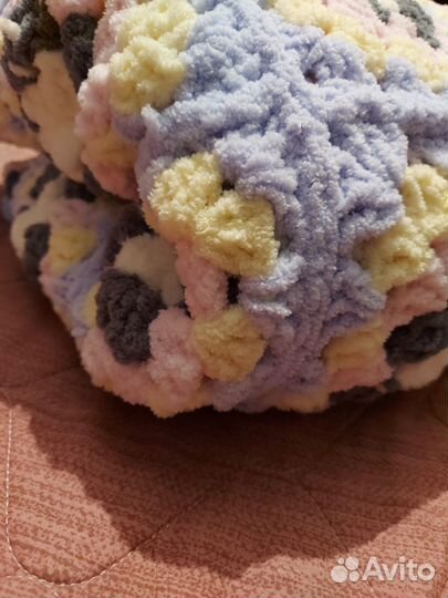 Плед из пряжи softy plus