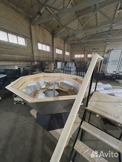 Чан из нержавейки 2200мм на 4-6 человека