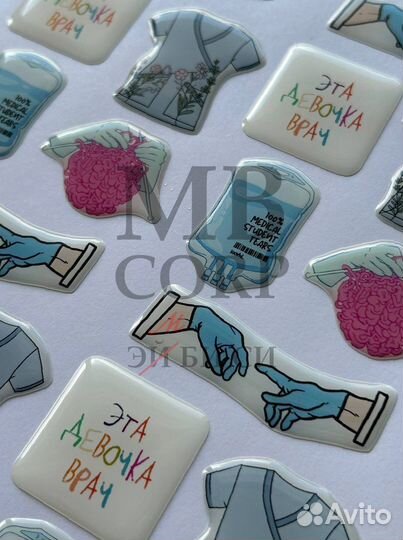 3D стикеры на заказ для логотипов и брендинга