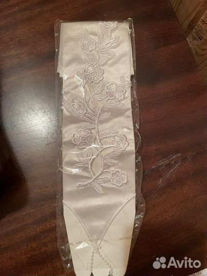 Перчатки митенки и набор для прически