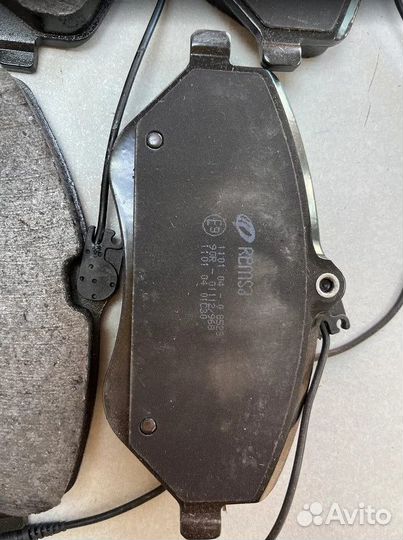 Колодки тормозные передние remsa peugeot 407