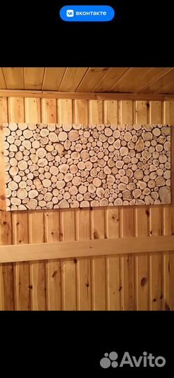 Панно из можжевельника