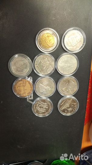 Монеты иностранные 100 штук в ассортименте