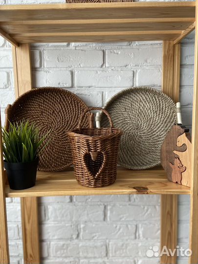 Кашпо из бумажной лозы