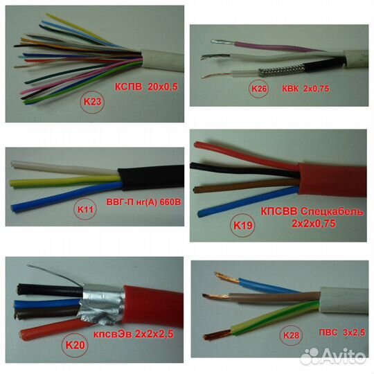 Кабель акуст, микрофон, видео, интернет, слаботоч