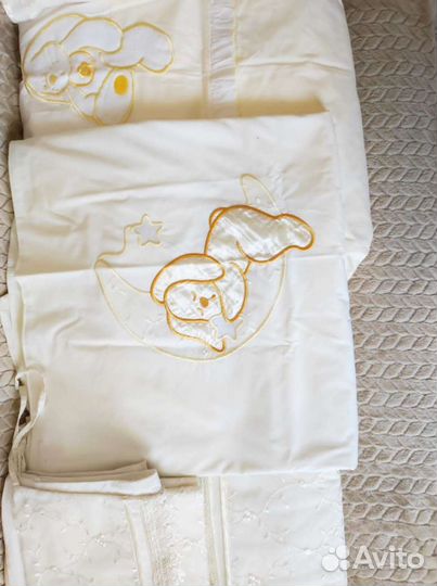 Бортики и балдахин в кроватку