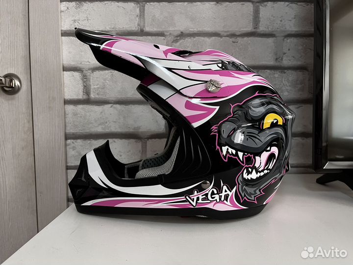Шлем для мотоцикла кроссовый vega biper