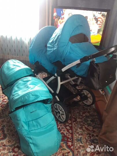 Коляска для двойни bebetto 42