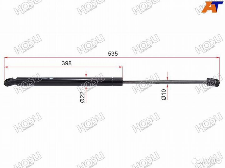 Амортизатор крышки багажника volkswagen tiguan 07