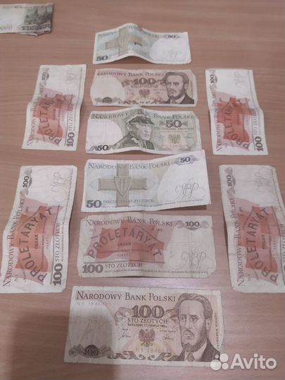 Банкноты. Польша 1986. 100 и 50