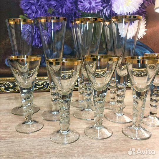 Винтажные фужеры, рюмки, Бердников