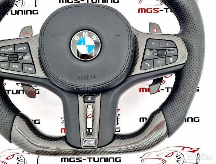 Руль + подушка BMW 3 серия G20 стиль M карбон M3