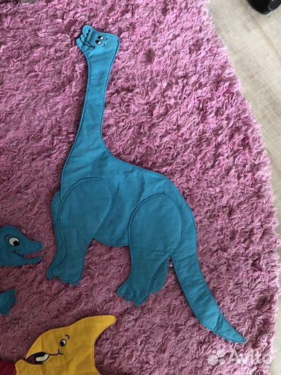 Динозавры тканевые украшение в детскую