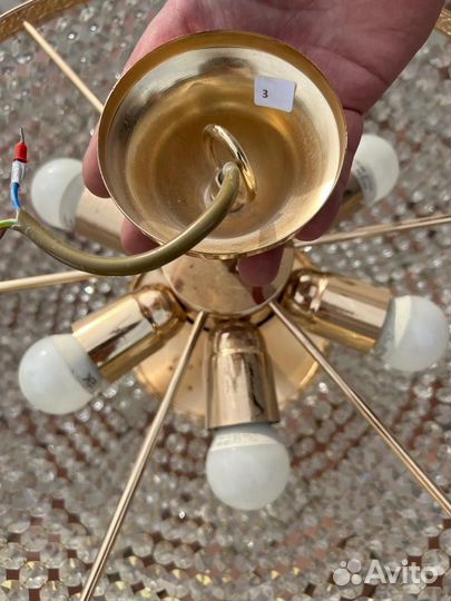 Люстра хрустальная потолочная