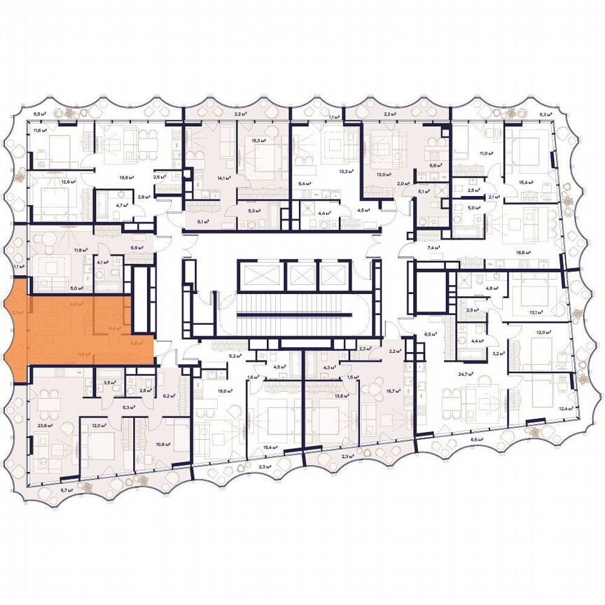 1-к. квартира, 30,1 м², 14/24 эт.