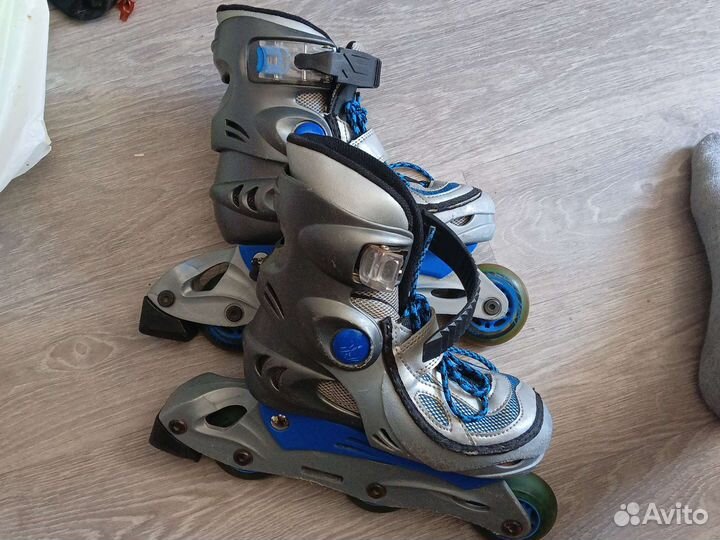 Роликовые коньки детские с защитой