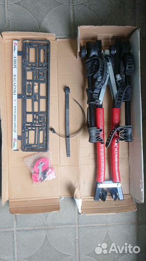 Велобагажник на фаркоп Amos Bis на 3 велосипеда