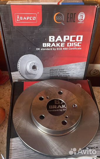 Тормозные диски Toyota corolla e150