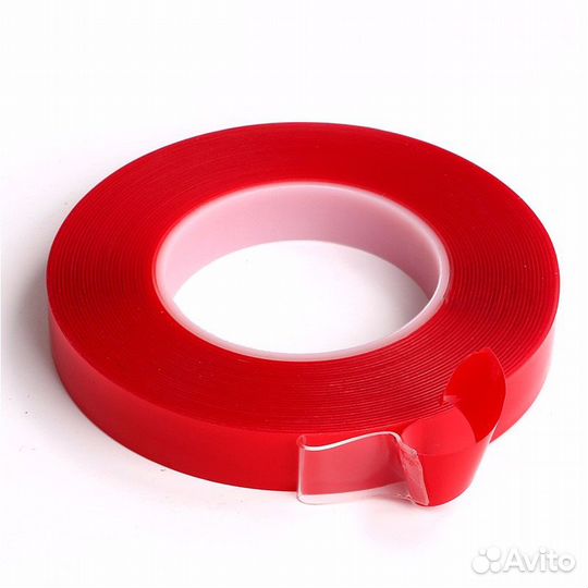 Скотч двухсторонний / 9/ 5 м силикон. /3М/ Москва