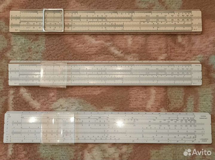 Линейка логарифмическая 3 шт