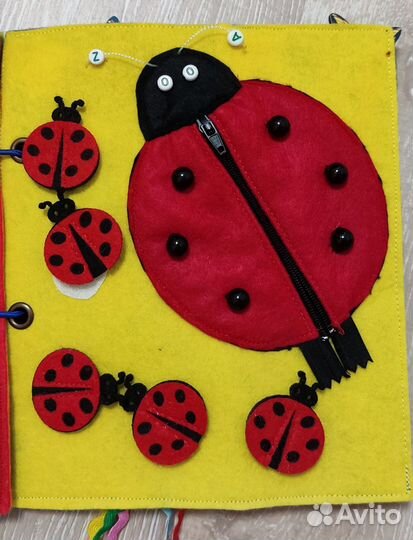 Развивающая книжка из фетра под заказ