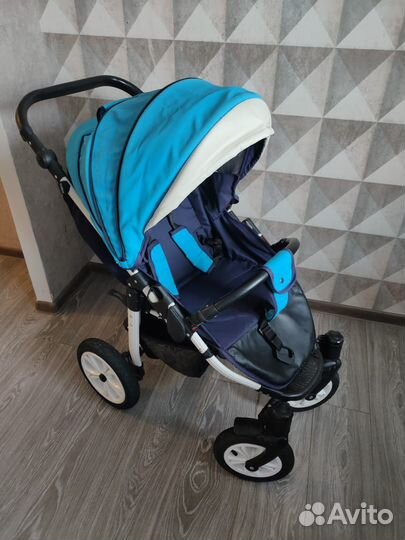 Коляска camarelo elf бирюзовая