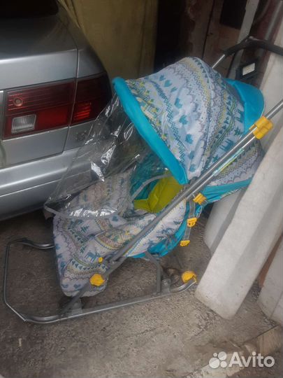 Детские санки коляска ника