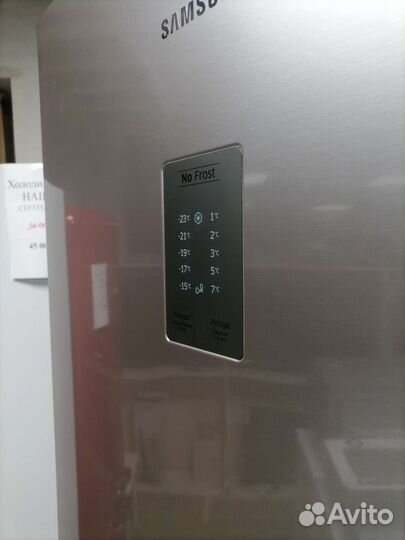 Холодильник samsung новый 2 метра серый