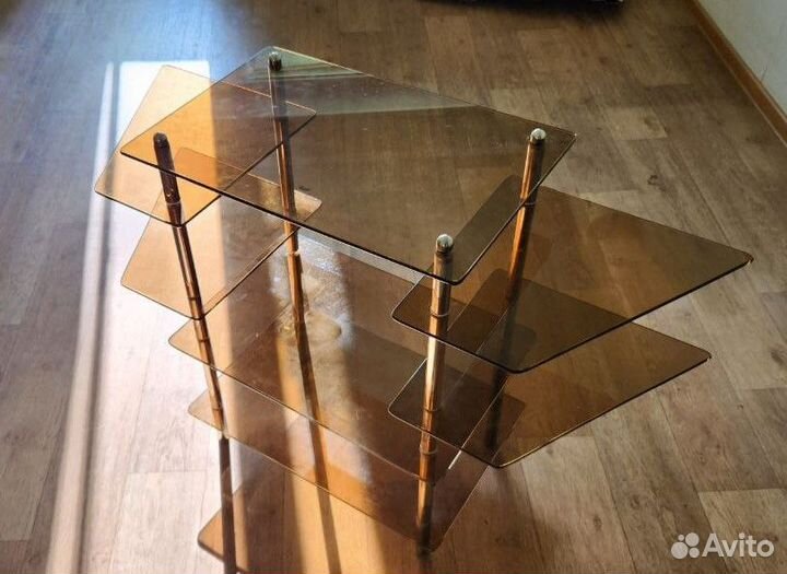 Тумба под тв стеклянная (коленое стекло)